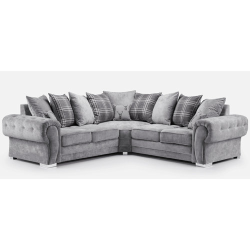 Mercer41 Bunnell 3 Piece Upholstered Corner Sofa Wayfair.co.uk